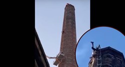 VIDEO Umro muškarac koji je 14 sati visio naopako s dimnjaka u Engleskoj